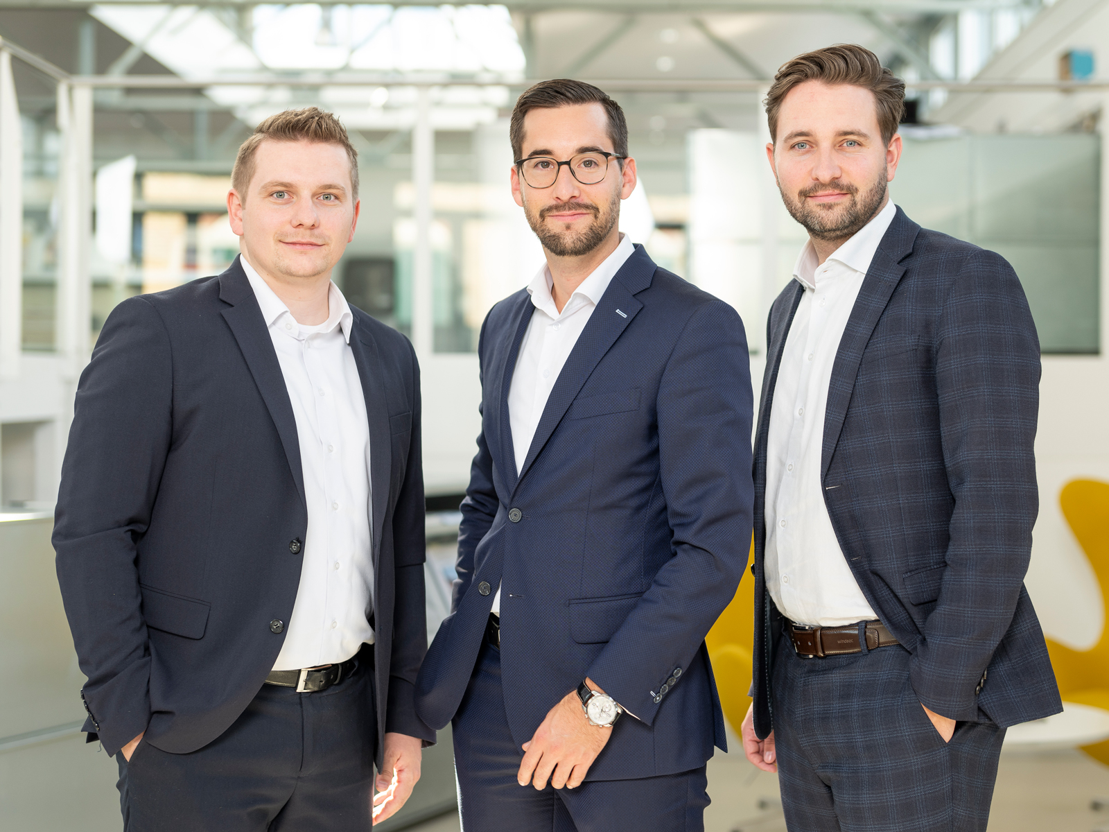 Nicolas Mülhauser, Ralf Williner und Nicola Baumer